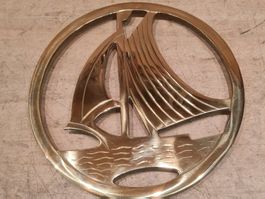 Untersetzer / Messing / Gold / Boot / Vintage / Neuwertig