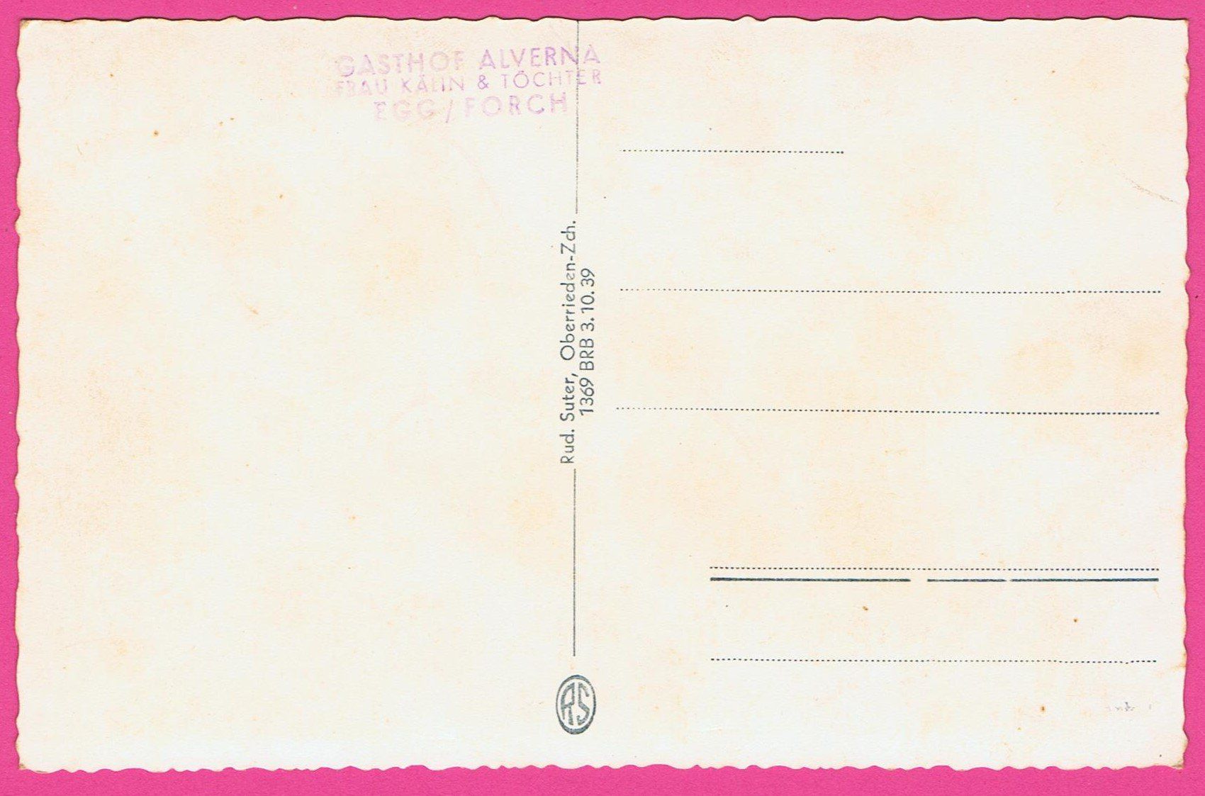 Cartoline postali: Egg ZH Inneres der Wallfahrtskirche St. Antonius v. P. – Usato da Einsiedeln venduto da dillie 1