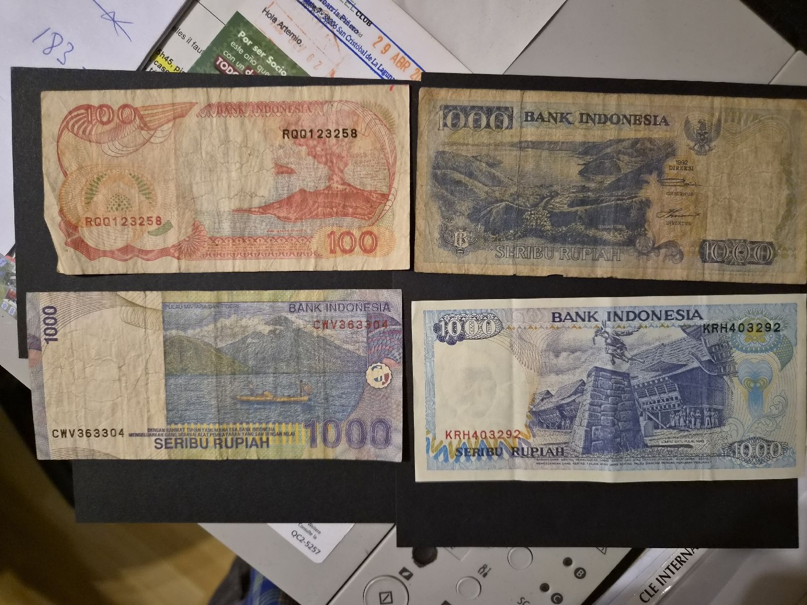 Banconote: Indonésie, lot de 5 billets – Usato da Versoix venduto da rucio 1