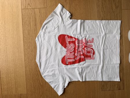 T-Shirt RTNT Paris weiss Print Grösse M neuwertig