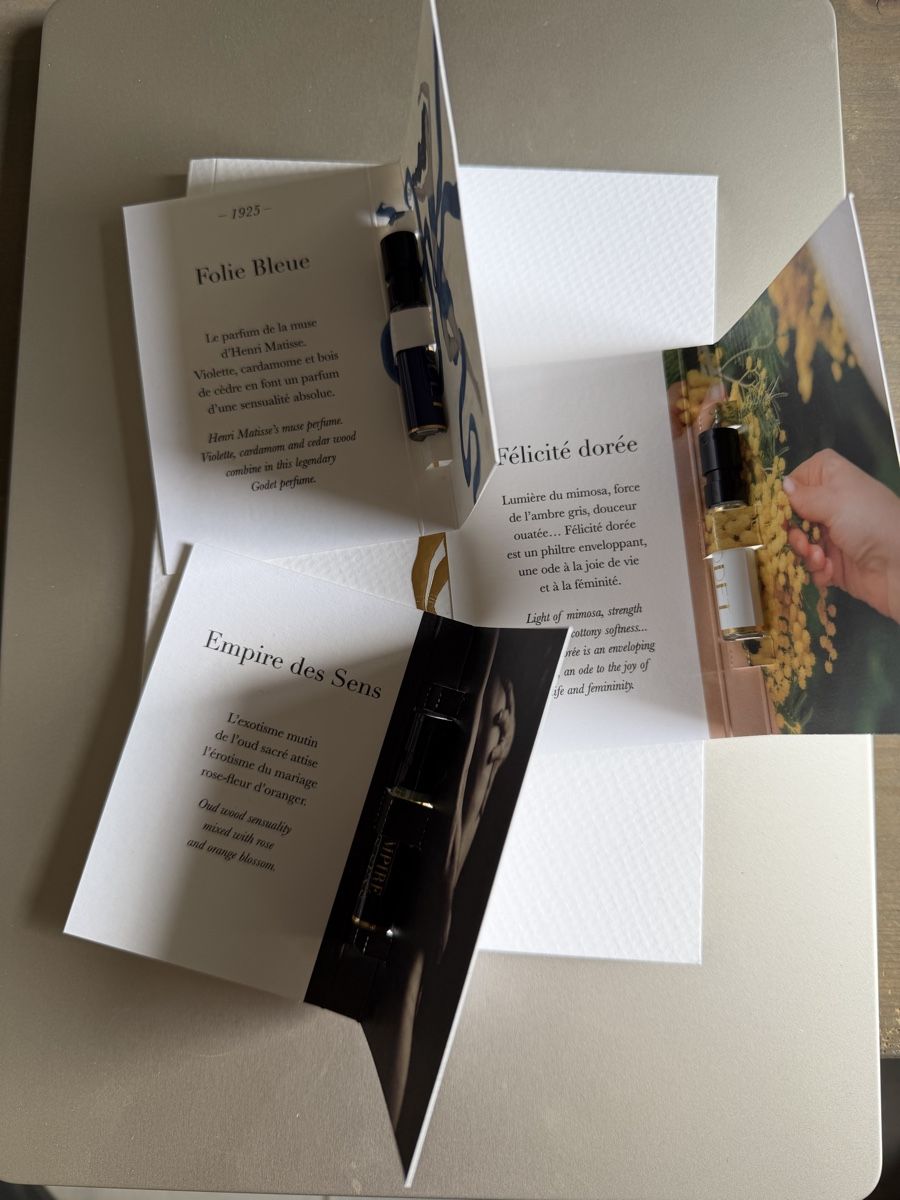 Parfums & Eau de Toilette: Godet Parfum - 3 échantillons  – D'occasion à fey par Caductilometre