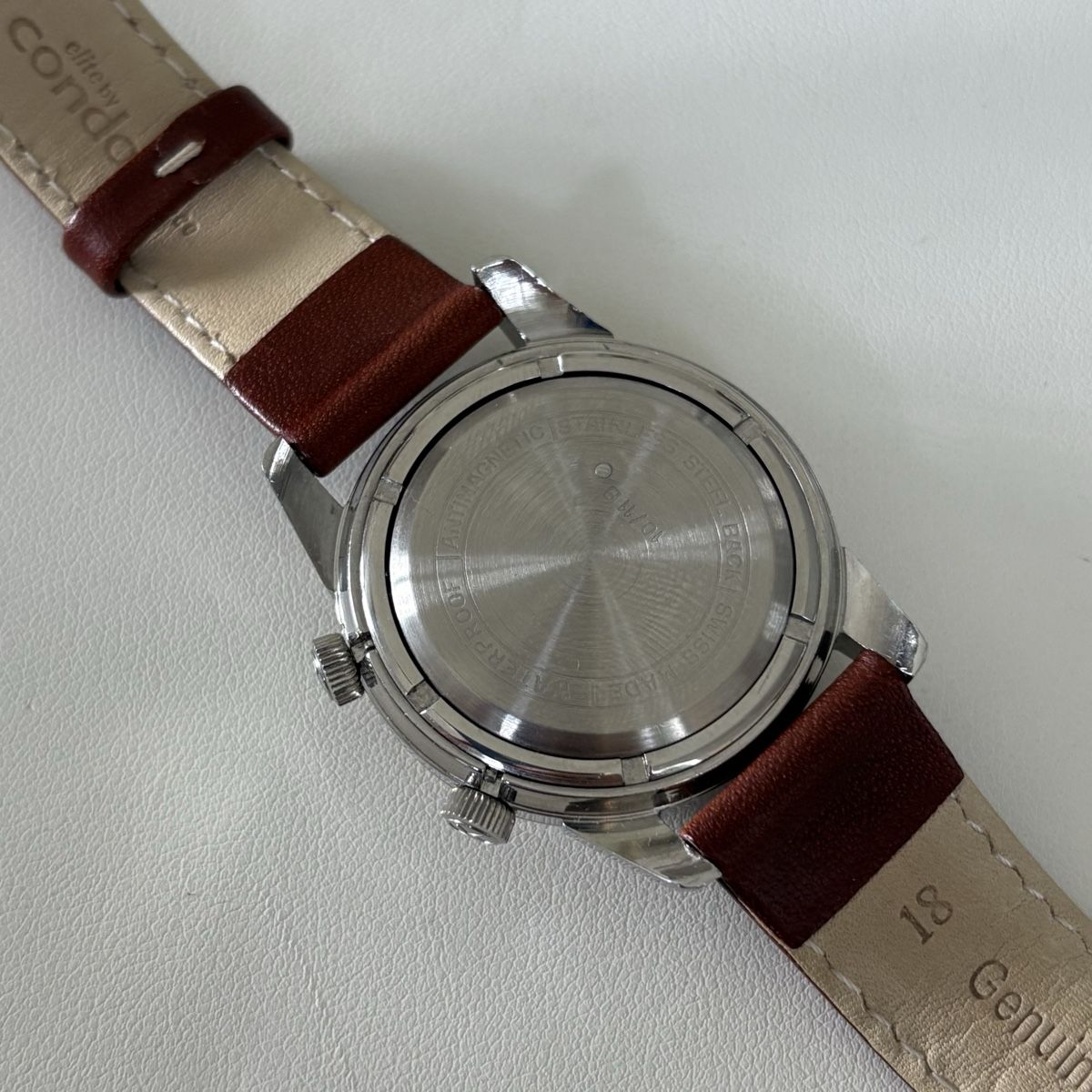 Angelus Orologi: Angelus Datalarm Weckeruhr Stahl – Usato da Winterthur venduto da LaBodega 6