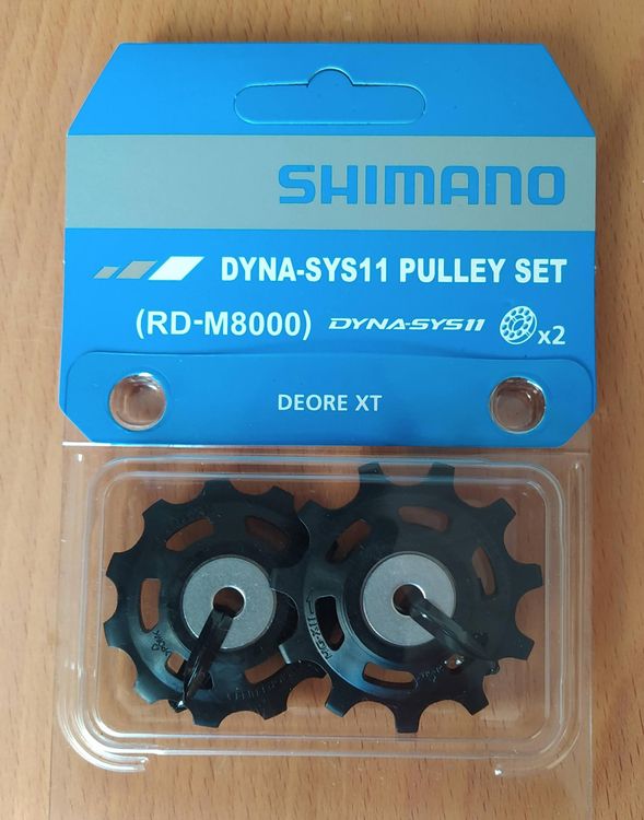 Rouleaux De Dérailleur Shimano XT RD-M8000 – Set De 2 (tendeur + Guide) – 11 Vitesses – Pour VTT Ou Vélo Route