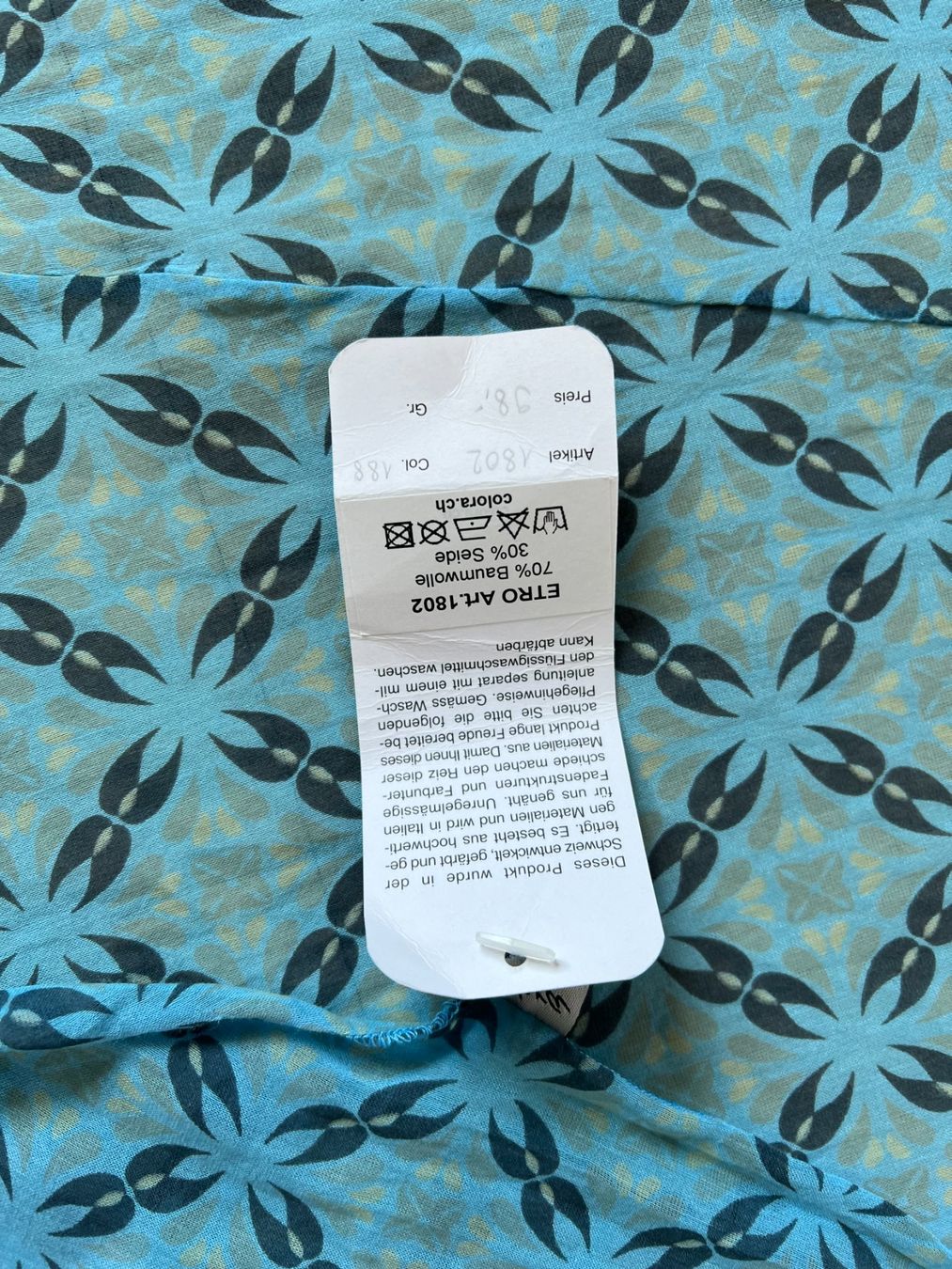Colora Foulards, Tücher & Schals: Colora Schal, 30% Seide, Hellblau, NEU – Neu und originalverpackt aus Worb von farben20zauber 1