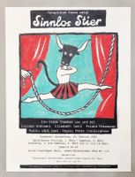 Original Theaterplakat „Sinnlos Stier“ 1996