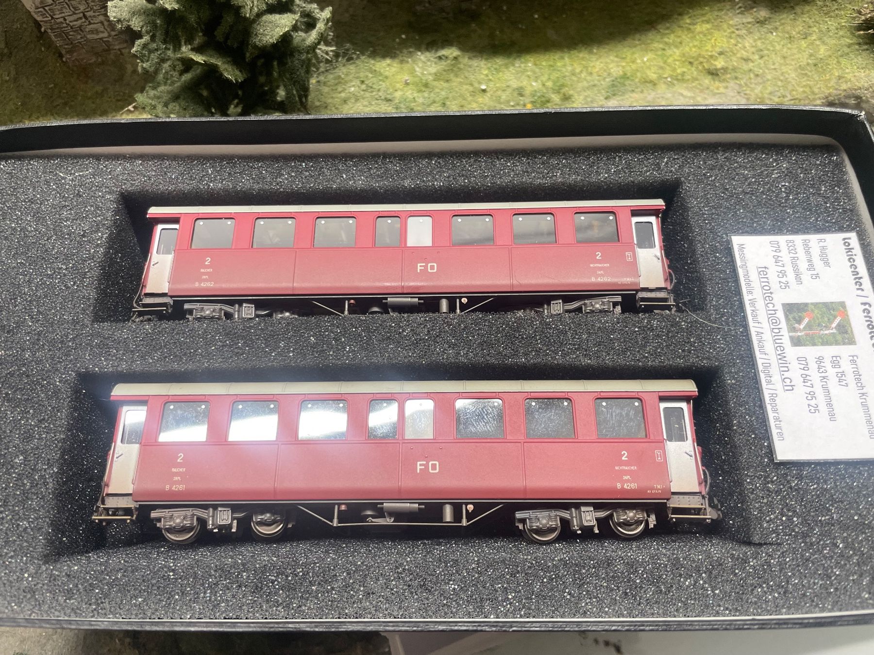 Ferro-suisse Modellini di ferrovie: Ferro Suisse, FO Wagen - Set – Usato da Krummenau venduto da ferrotech 2