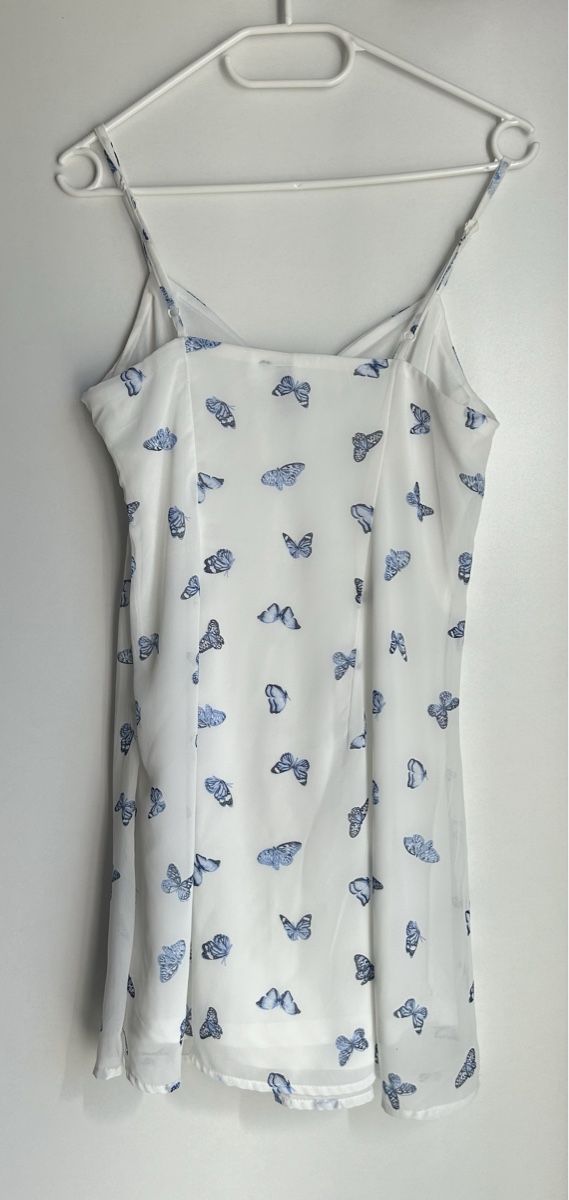 H&M Vestiti: Sommerkleid weiss mit Schmetterlingen – Usato da Thal venduto da Roag111 1
