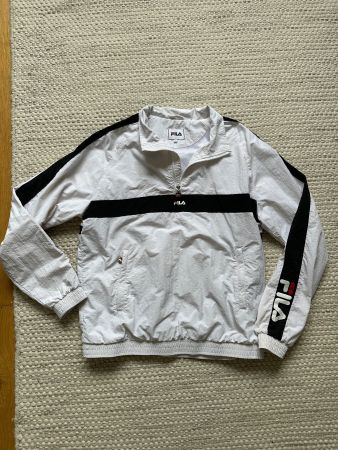 FILA Herren Windbreaker Gr. M Weiss – leichte Jacke