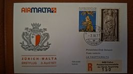 Swissair Zürich - Malta 03.04.1977