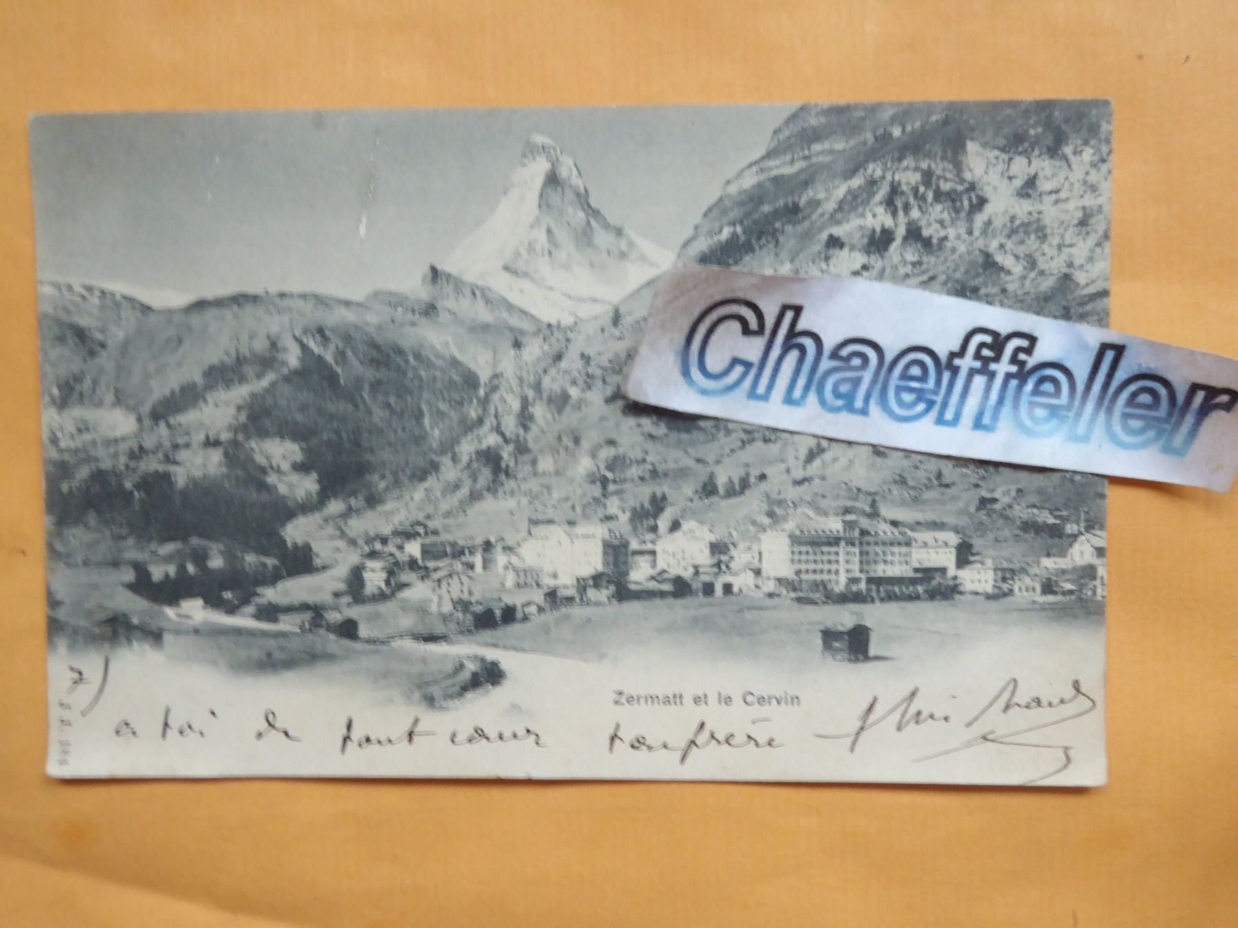 Ansichtskarten: Zermatt et le Cervin – Gebraucht aus Zürich von Chaeffeler