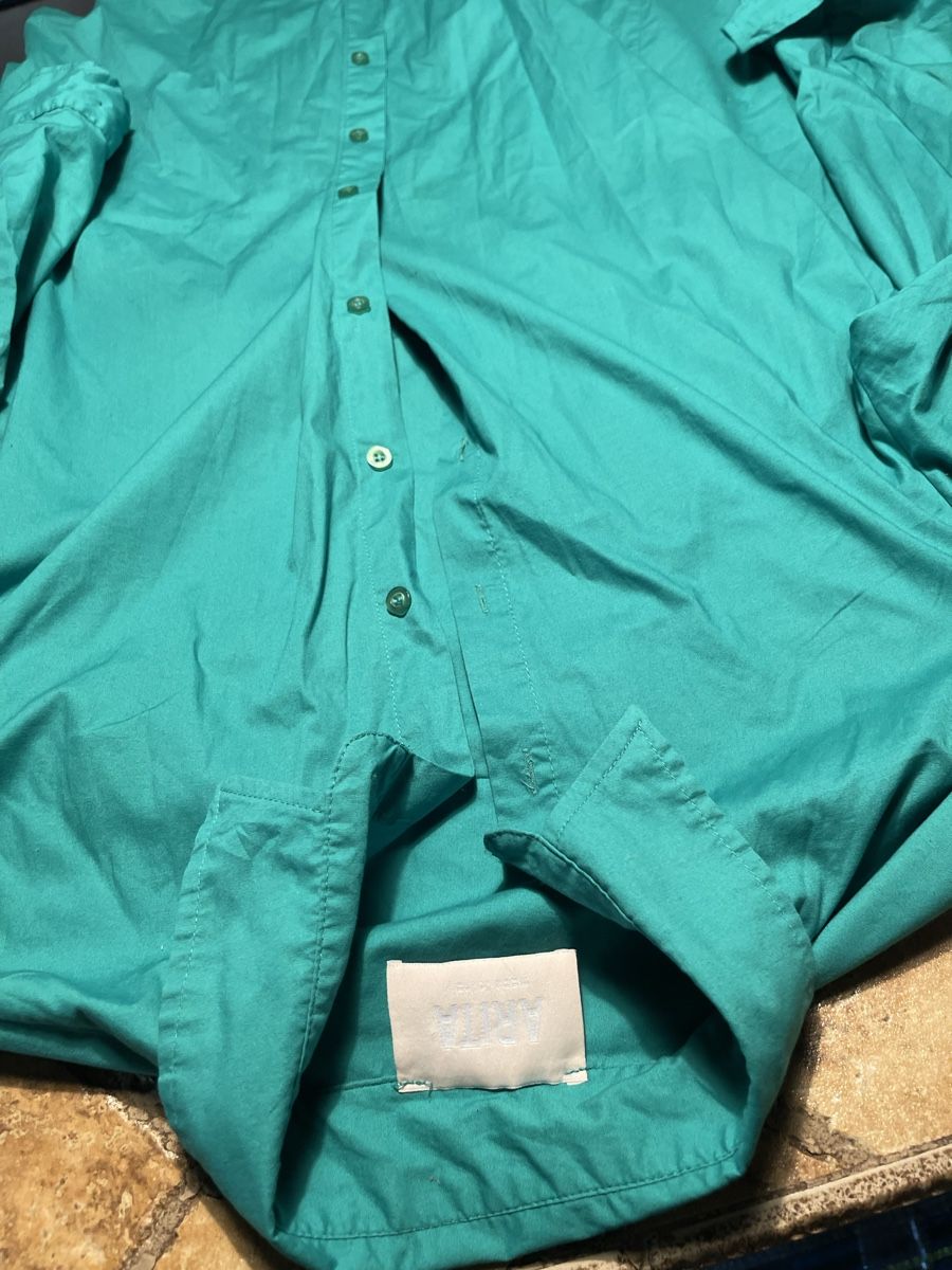 Camicie: Camicia verde smeraldo lunga,tg M/L-chic e elegante – Nuovo (secondo la descrizione) da Gordevio venduto da LanaZimm 9
