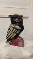 Vintage Holz Eule, Handgeschnitzt, Rarität!