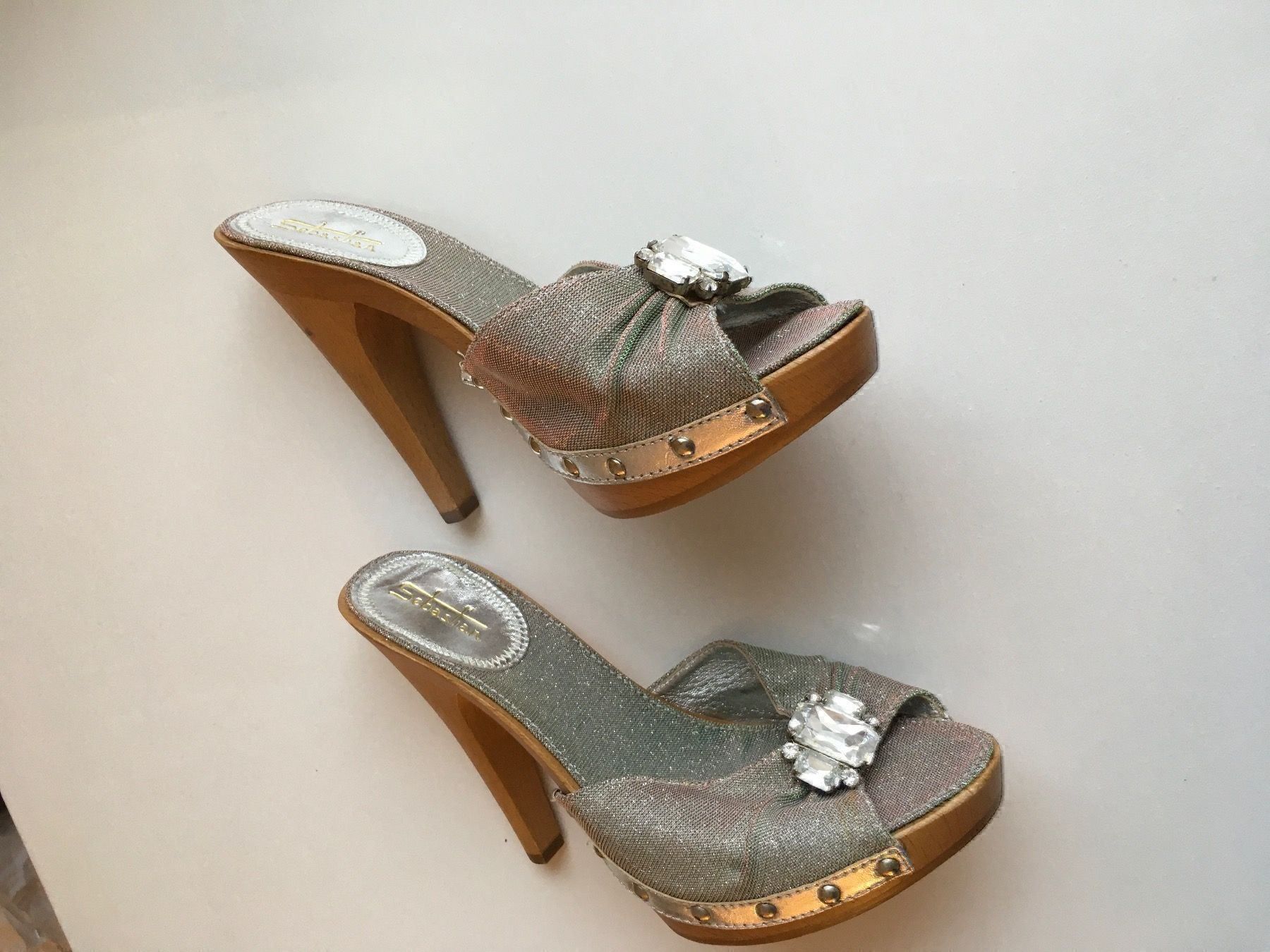 Damenschuhe: Sebastian Pumps /Sandaletten 38 silber – Neu (gemäss Beschreibung) aus Zug von smile060 5