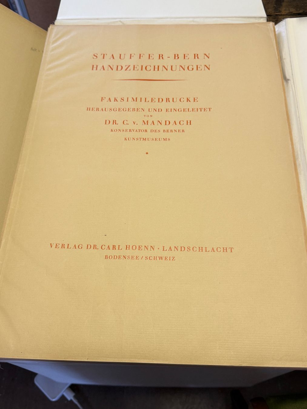Libri: STAUFFER Bern Handzeichnungen – Usato da Bern venduto da Jwpm66 1