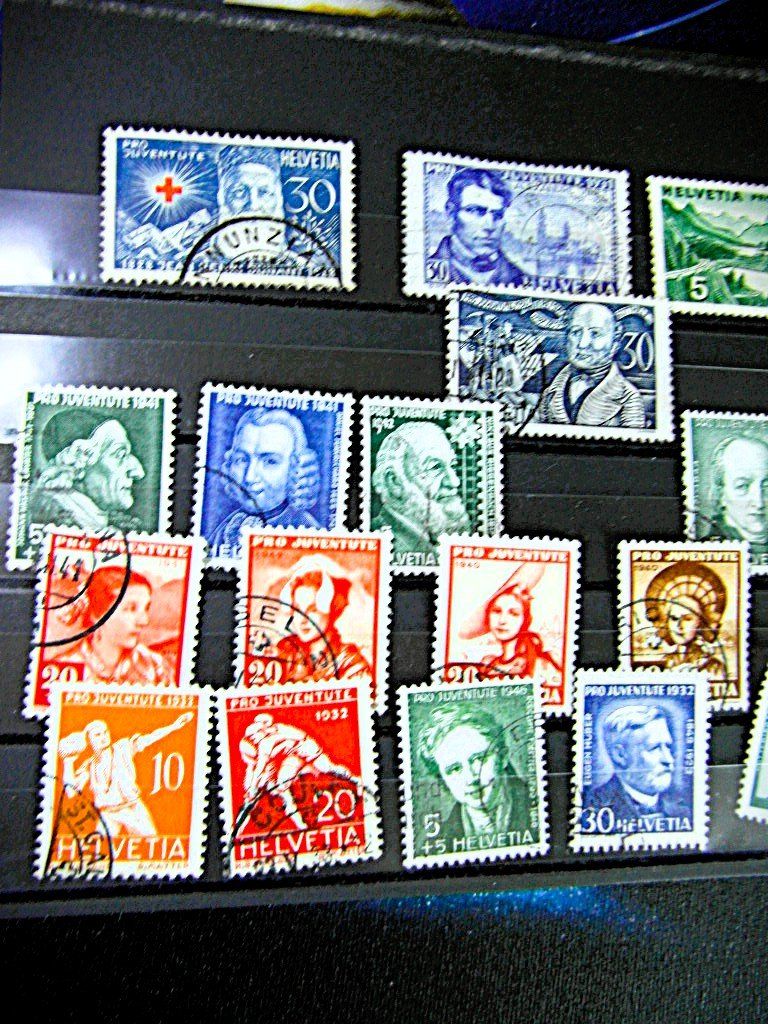 Tutti i francobolli: Alte gestempelte Pro Juventute Briefmarken, – Usato da Lengnau BE venduto da Metmann 1