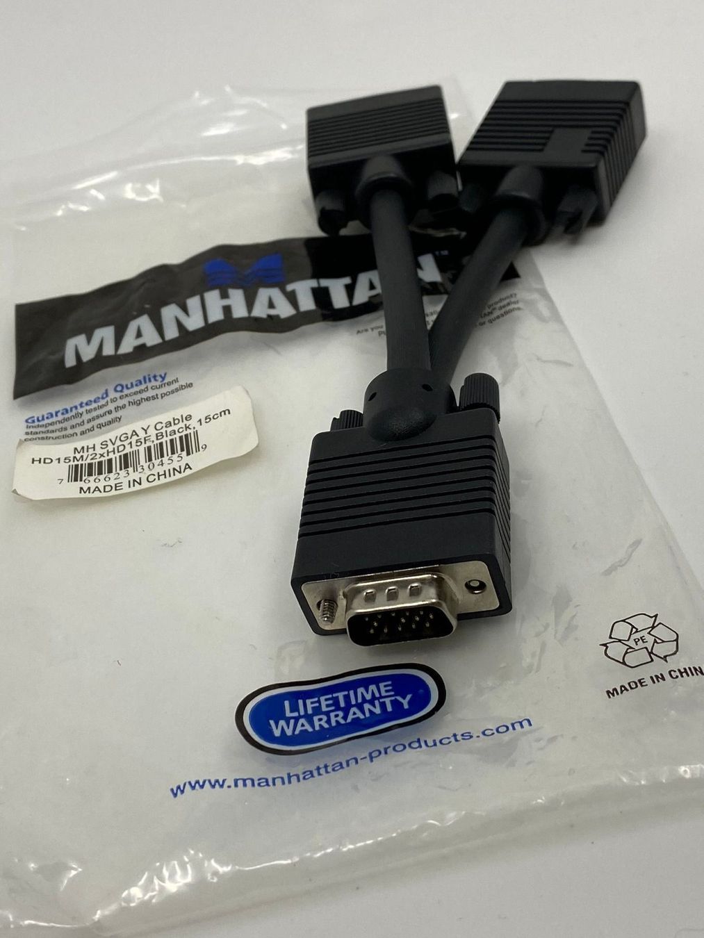 Cavi: SVGA Y-Kabel - 15cm – Usato da Langwiesen venduto da Restposten-24 4