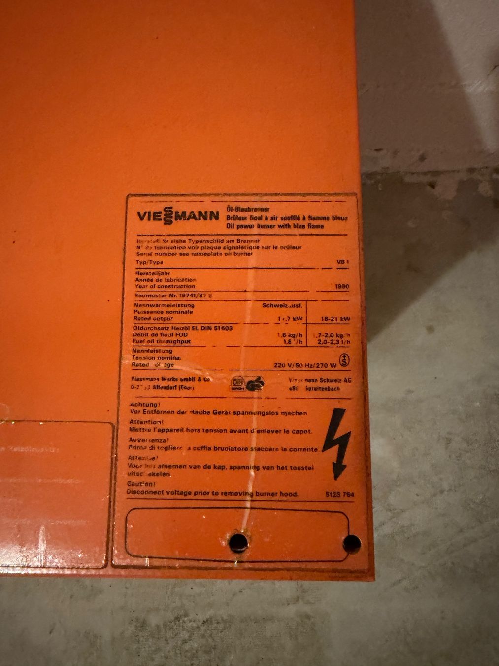 Heizgeräte: Viessmann Ölheizung – Gebraucht aus Geroldswil von Landolt8888 1