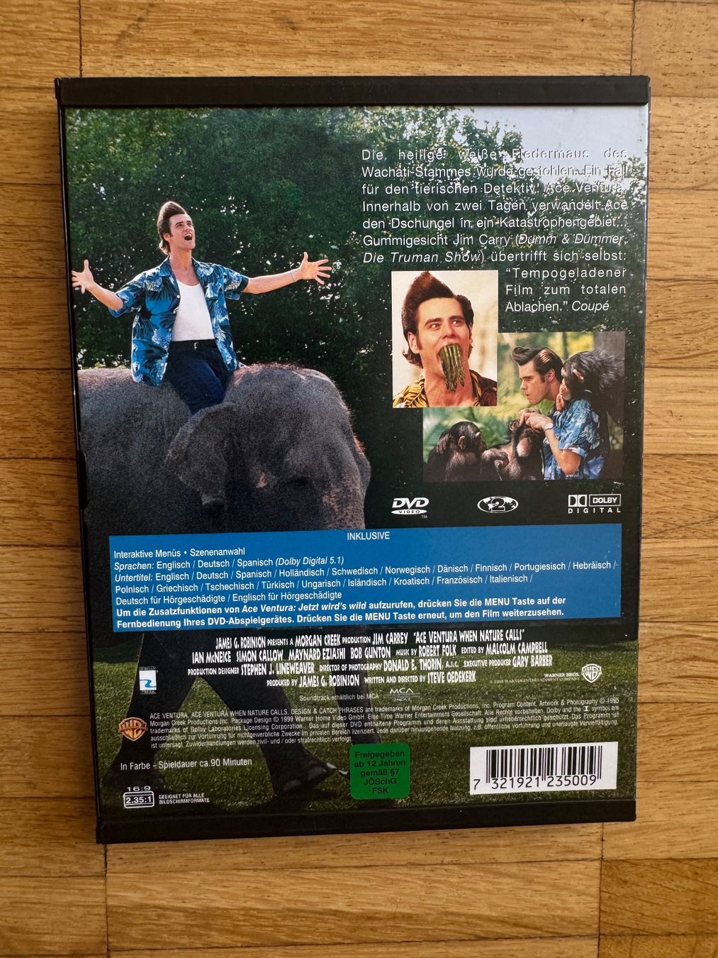 Tutti i DVDs: ACE VENTURA     -Jetzt Wird`s Wild-  (DVD) – Usato da Basel venduto da san_2qlq 1
