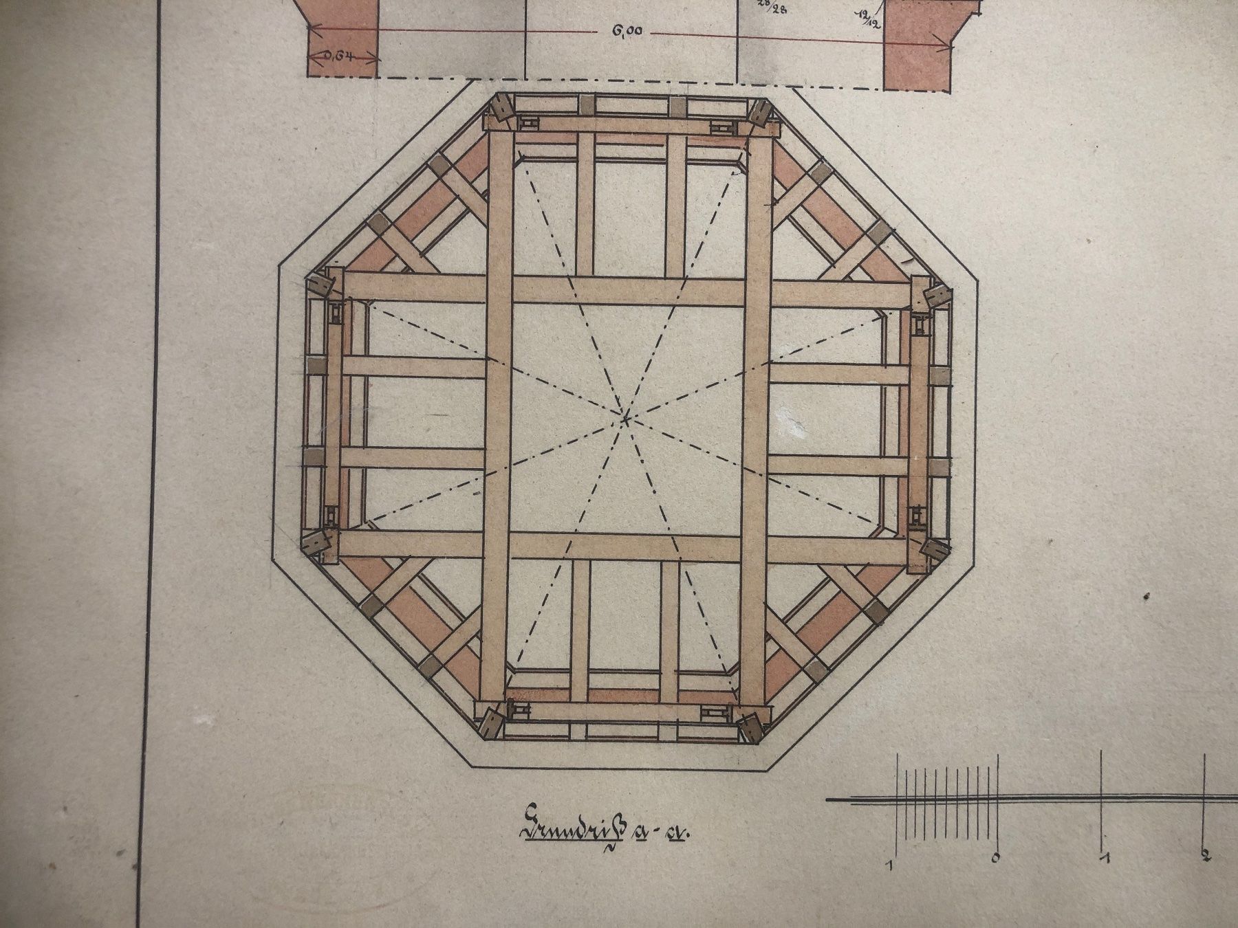 Foto & Immagini: Konstruktionsplan Turmhelm, interessanter Druck – Usato da Laufenburg venduto da industrial-silence 3
