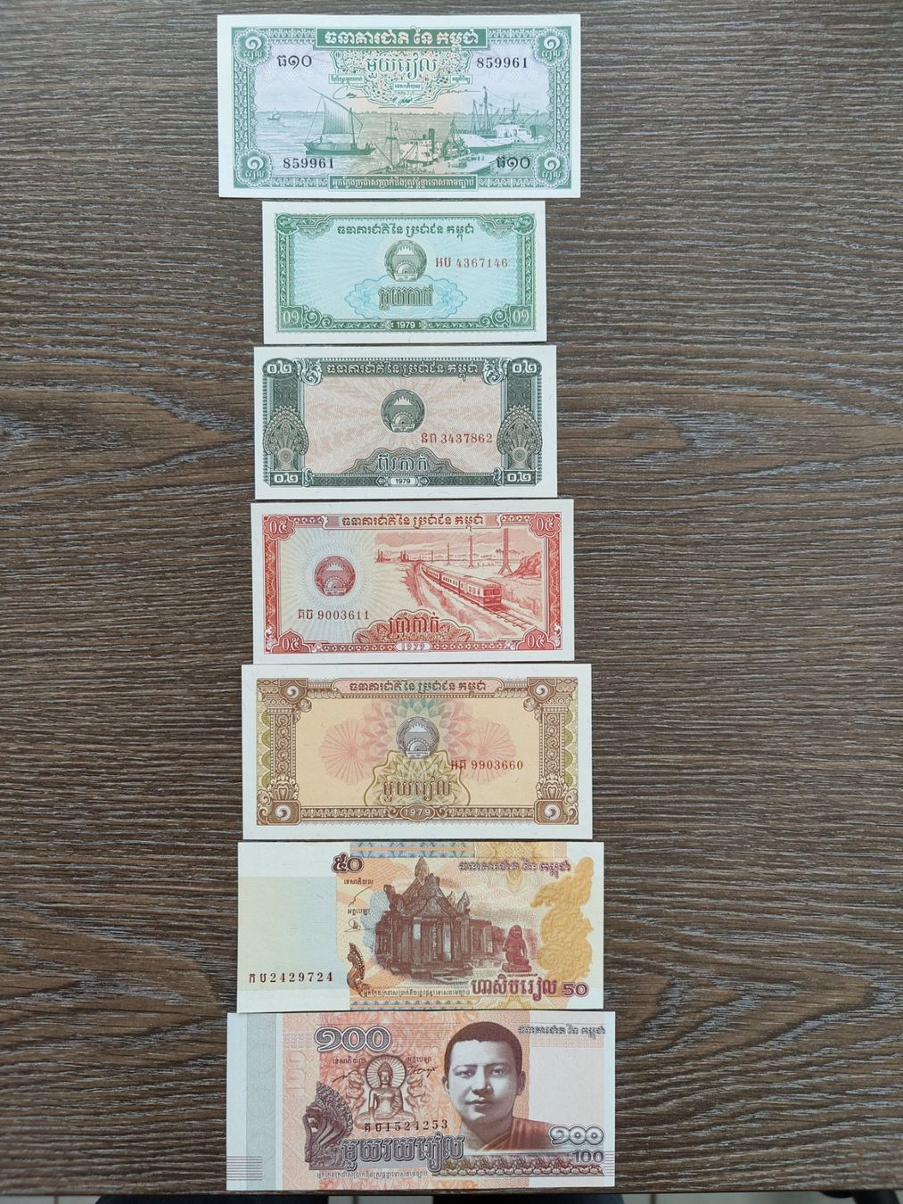 Banconote: LOT Kambodscha 7 Stück !!!!!!! – Nuovo (secondo la descrizione) da Flaach venduto da Lonzo99