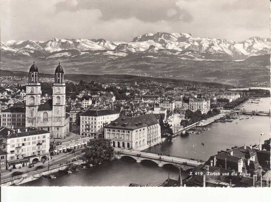 Cartoline postali: Zürich ca. 1950 – Usato da Bürglen TG venduto da StampGraf