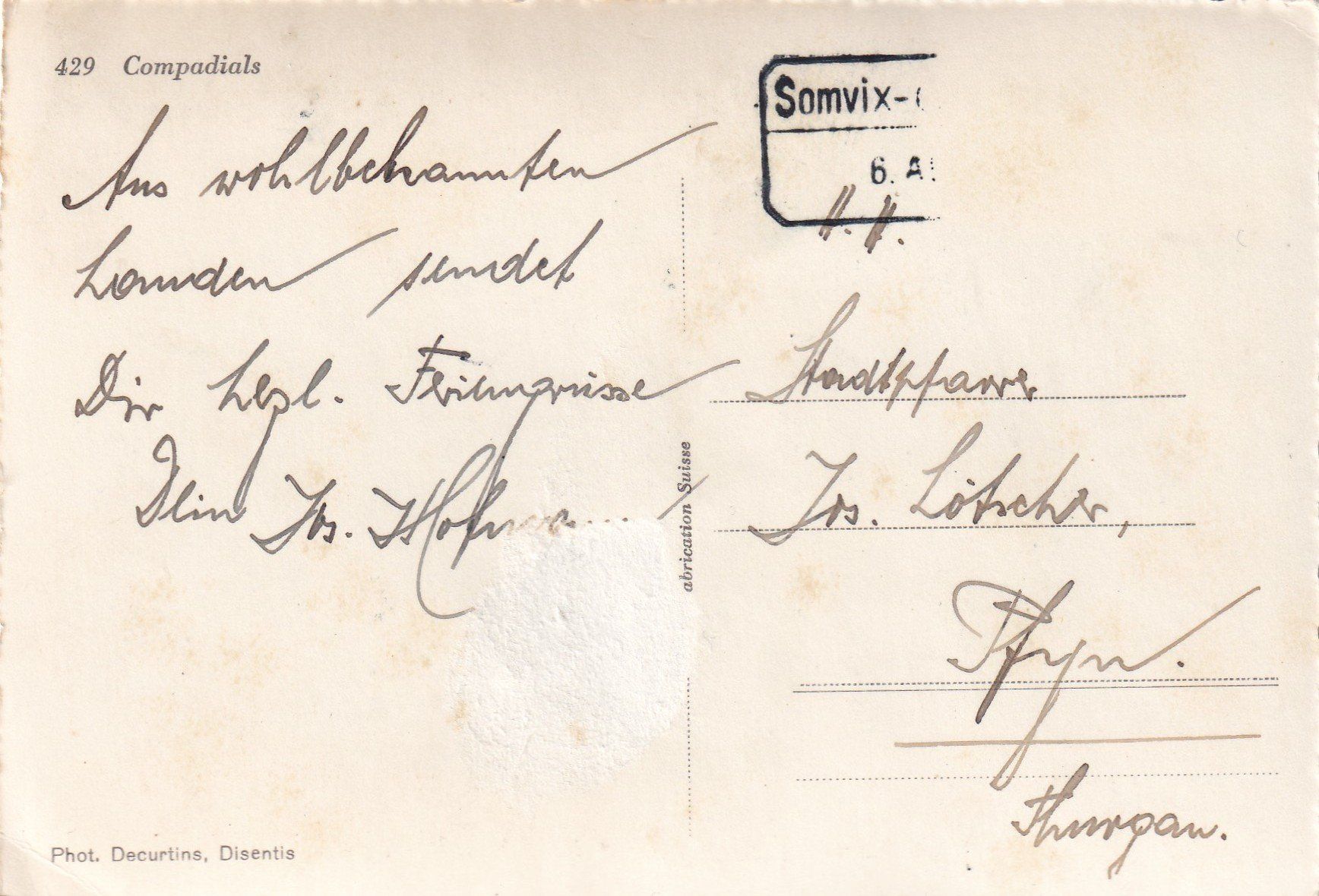 Cartes postales: Compadials Teilansicht – D'occasion à Olten par clotaldi 1