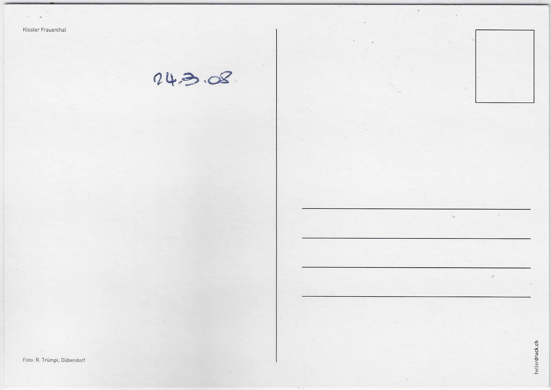 Cartoline postali: Flugaufnahme Kloster Frauenthal – Usato da Ettingen venduto da Kartenplanet 1