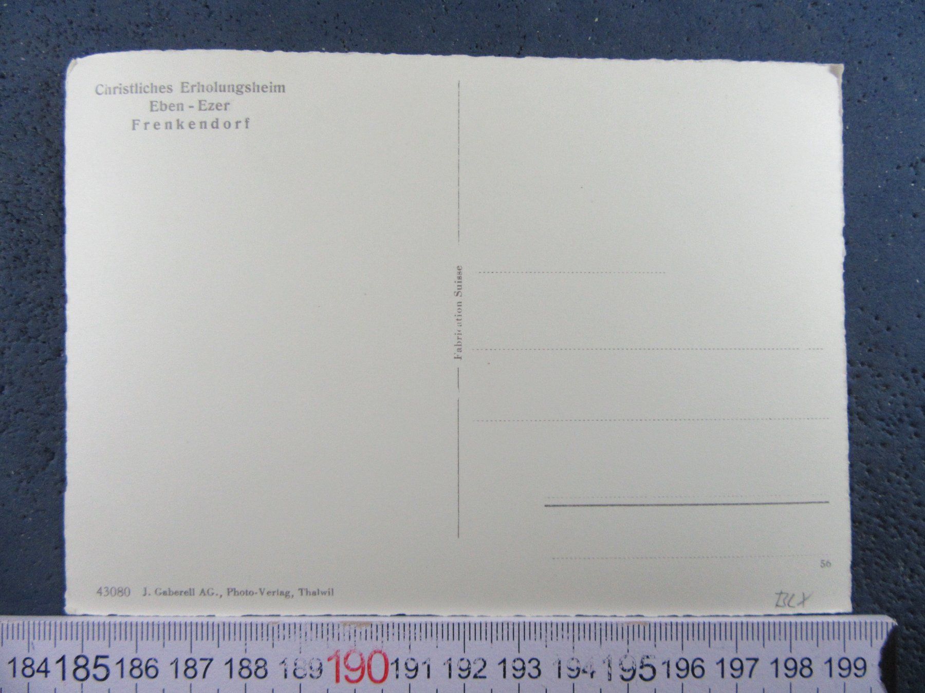 Cartoline postali: FRENKENDORF EBEN-ERZER CHR.ERHOLUNGSHEIM BL AK – Usato da Ettingen venduto da Hausi4711 1