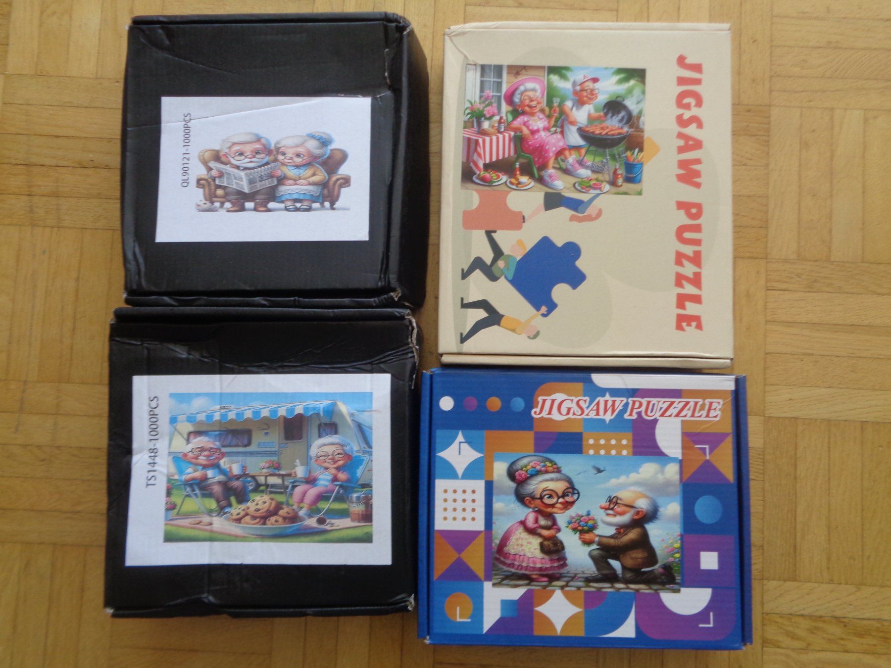 Puzzle: 4 Puzzles 1000 Teile, Oma + Opa – Usato da Dietikon venduto da chroetli77
