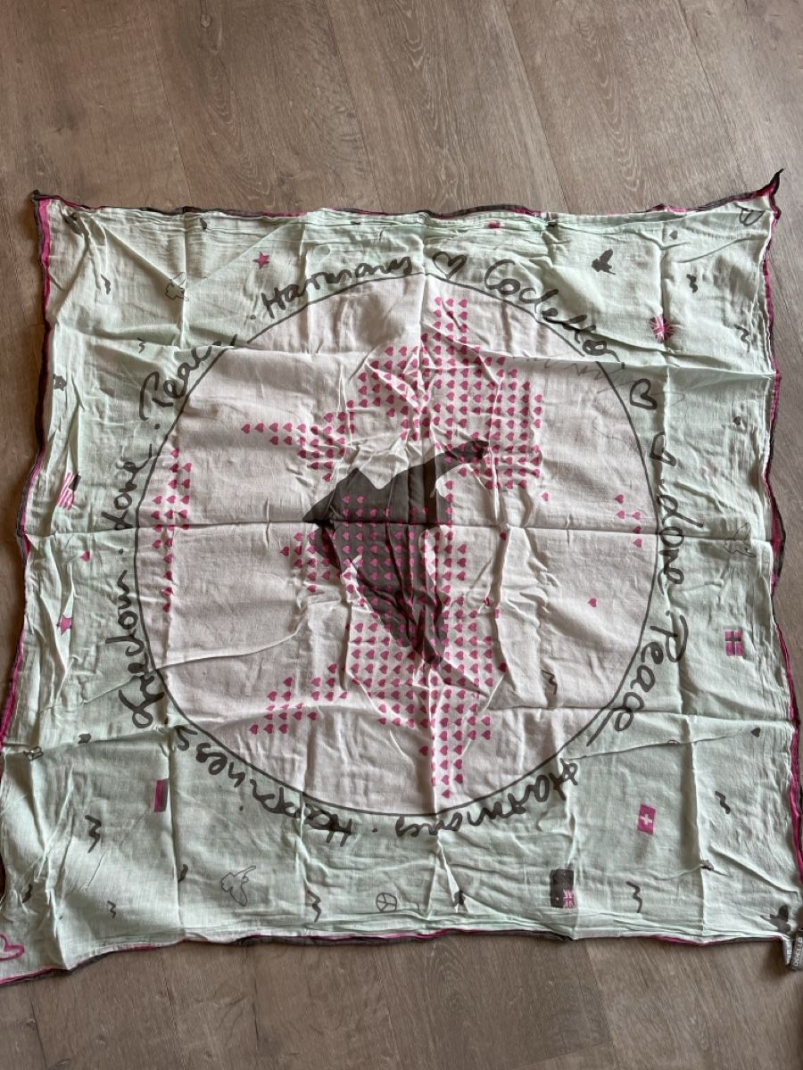 Codello Foulard & Sciarpe: Codello Tuch quadratisch mint pink weiss grau – Nuovo (secondo la descrizione) da Udligenswil venduto da nwal