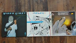 3x Vinyl Schallplatten VIDEO LISZT, TELEX, QUARTZ Konvolut