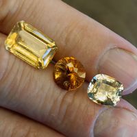 22.8 ct Grossular GRANAT GARNET Edelstein Set (3 stk) Afrika