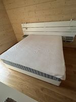 Lit IKEA NORDLI 180x200 avec rangement et tête de lit