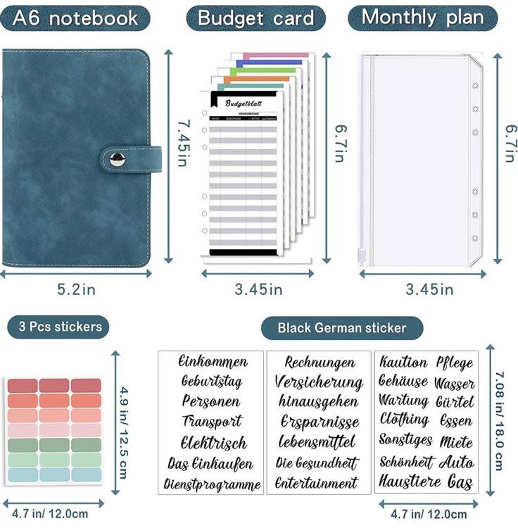 Geldumschläge für die Budgetierung Raccoglitore Documenti，A6