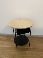 Runder Beistelltisch Holz Metall