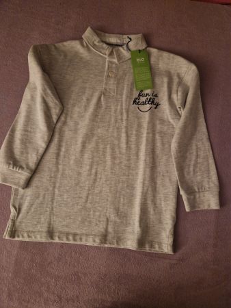 NEU Bio Poloshirt Manor Kids Gr. 128 Jungen Frühling