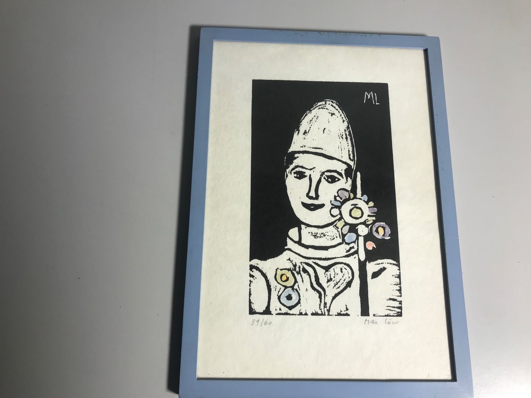 Grafiken & Lithographien: Lithographie von Max Löw, Harlekin, signiert – Gebraucht aus winterthur von Grami1 1
