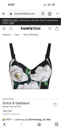 Dolce Gabanna bustier