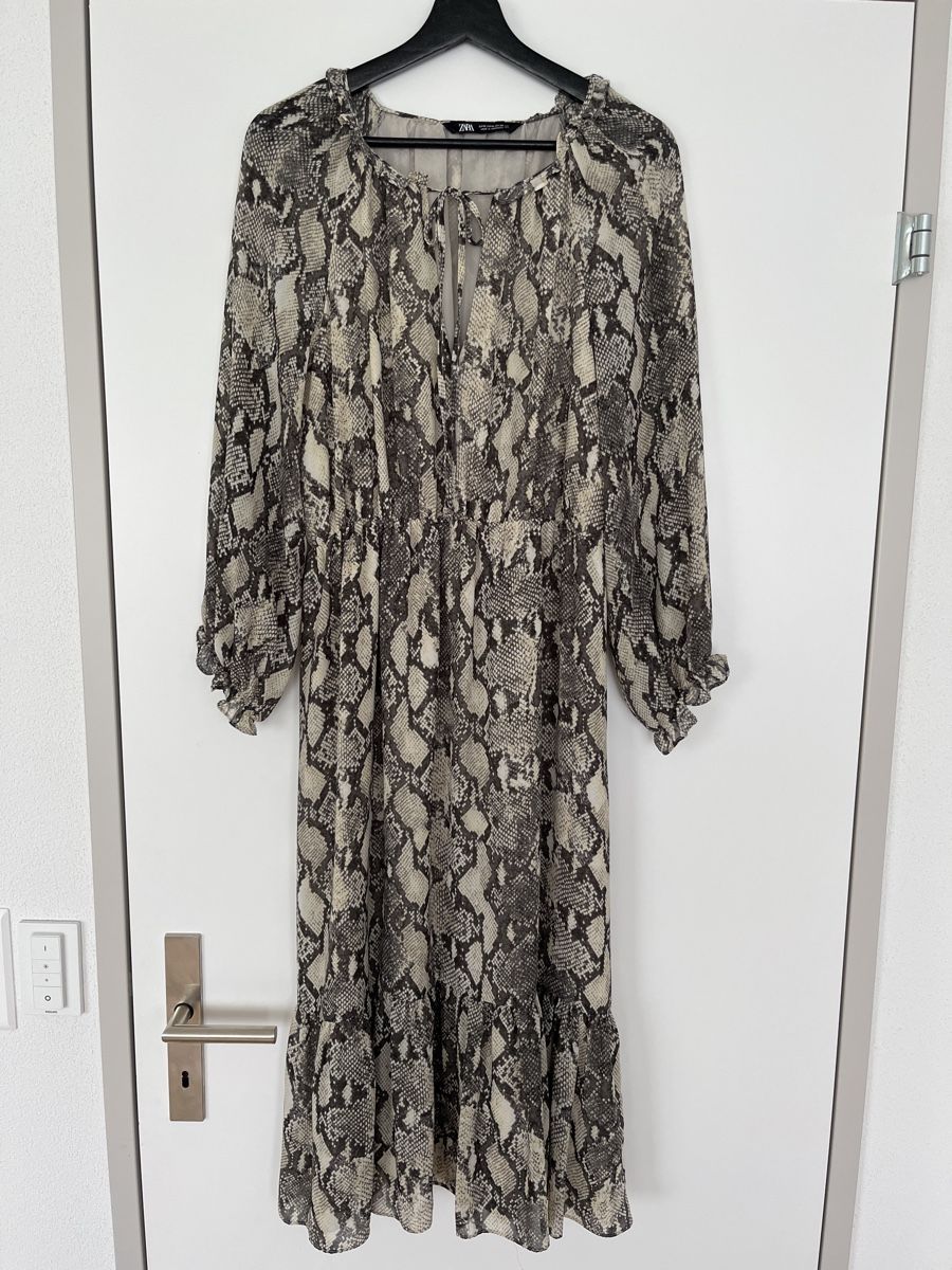 Zara Vestiti: Zara Kleid, Schlangenmuster, Gr. M – Usato da Emmenbrücke venduto da zak_5wtm 1
