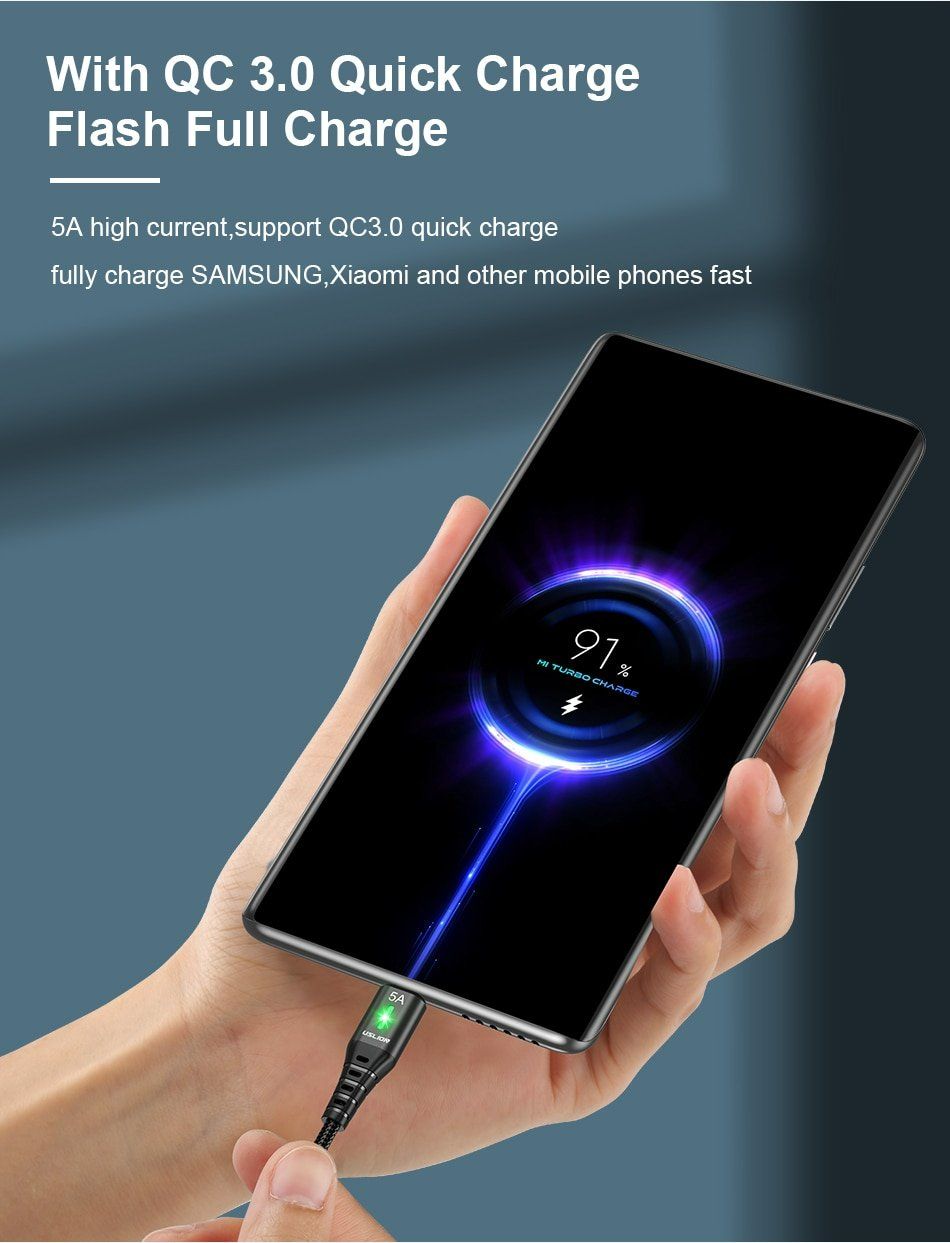 Samsung Chargements: USLION USB C Kabel  Fast Charging 1M 5A – Neuf avec emballage d'origine à Uerkheim par Kaufoption 3