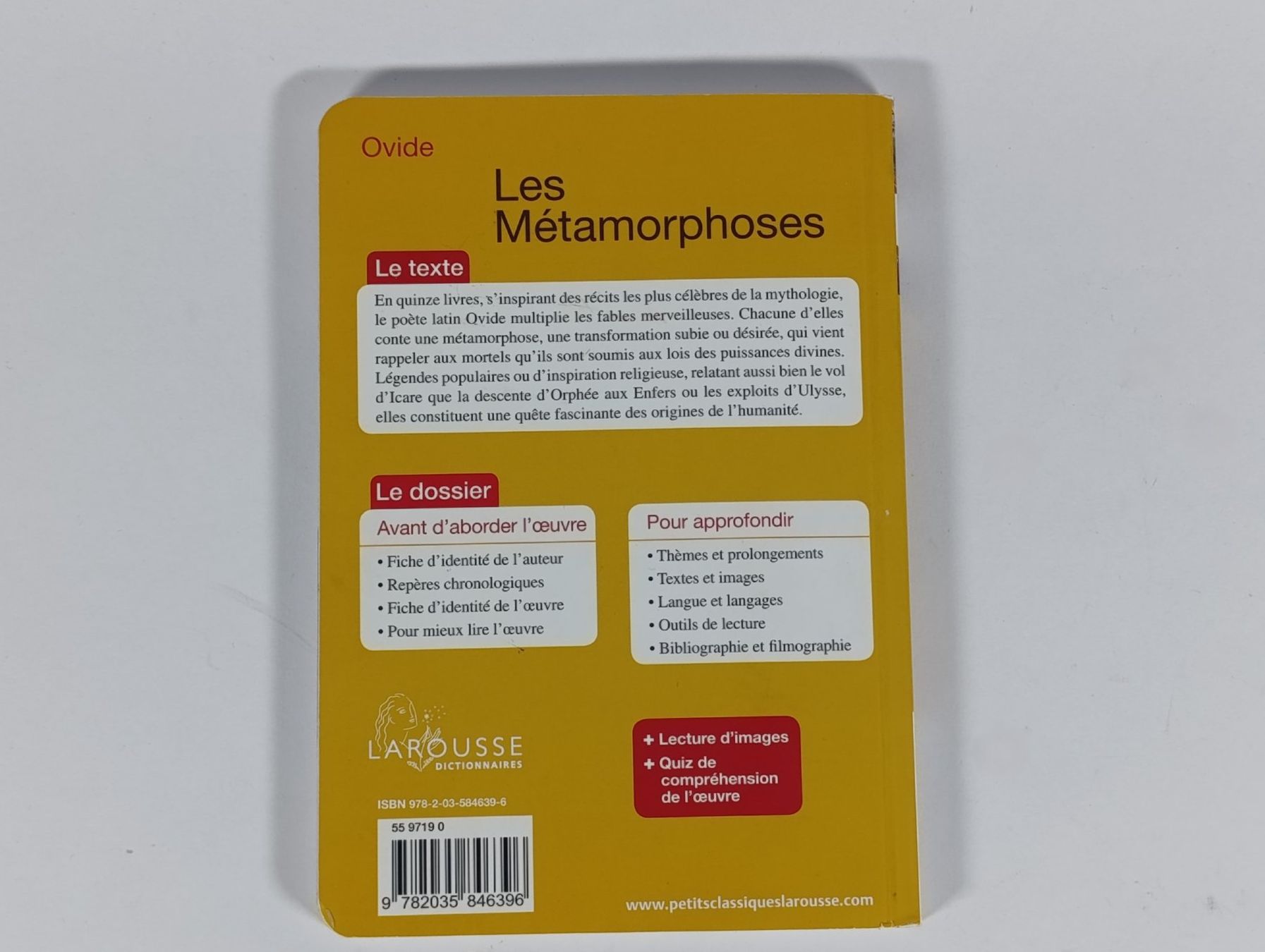Libri: LAROUSSE Ovide Les Métamorphoses – Usato da Thielle venduto da Plusvalue_Neuchatel 1