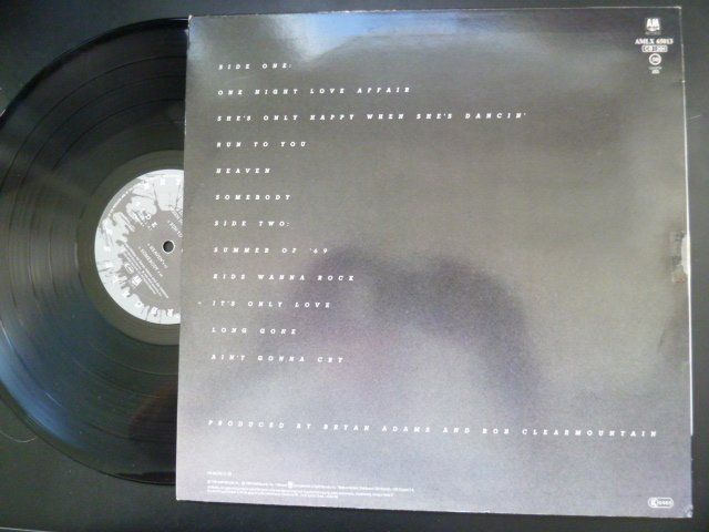 Dischi in vinile: Bryan Adams - Reckless  (VG++) – Usato da Au ZH venduto da sikoku 1