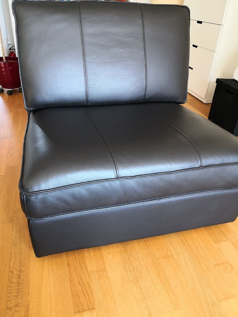 Ikea Sofas: Schwarzes Ledersofa Ikea – Neu (gemäss Beschreibung) aus Dietlikon von len_6qjk