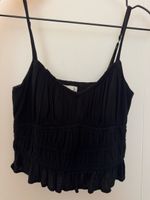 Top Hollister schwarz gerafft Grösse S guter Zustand