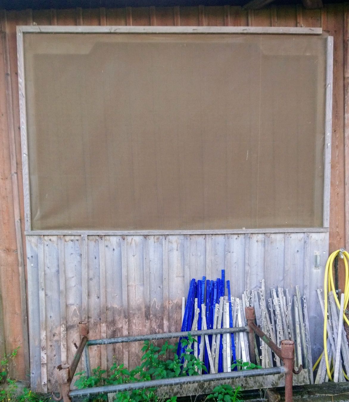 Porte: Schiebetor mit Windschutznetz – Usato da Benken SG venduto da Steff212