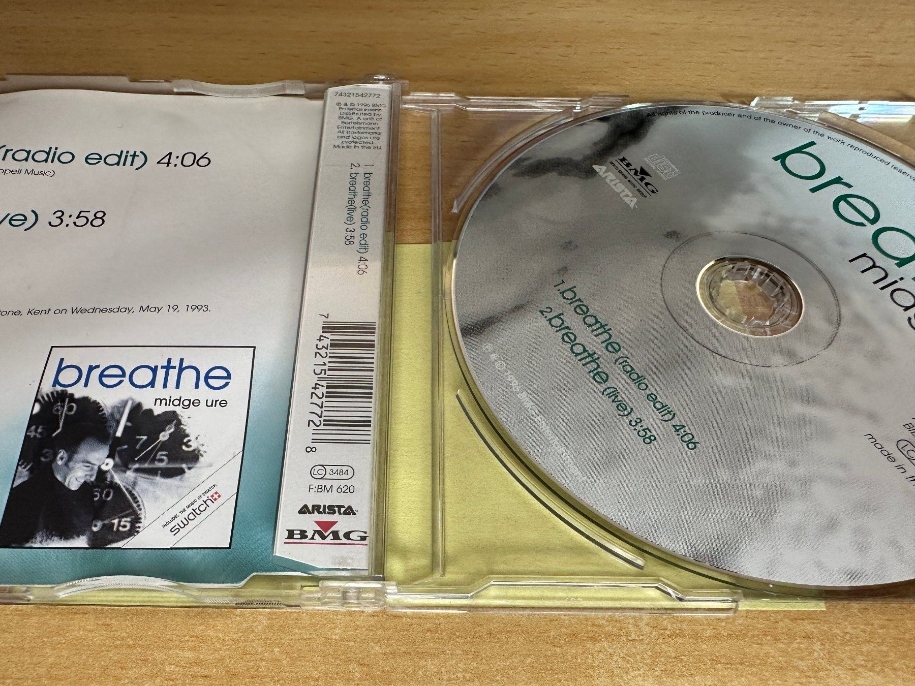 CD: Midge Ure – Breathe - Single CD – Usato da Rikon im Tösstal venduto da Alpenmutz 1