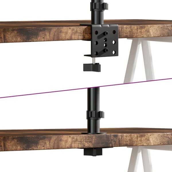 Staffa per monitor: Support de moniteur noir acier VESA 75/100 mm – Nuovo e nell'imballaggio originale da Palézieux venduto da bantouklan1 3