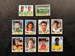 Lot de 10 images Panini USA 94 foot World Cup