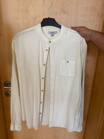 Chemise col mao Smog blanc cassé taille M bon état