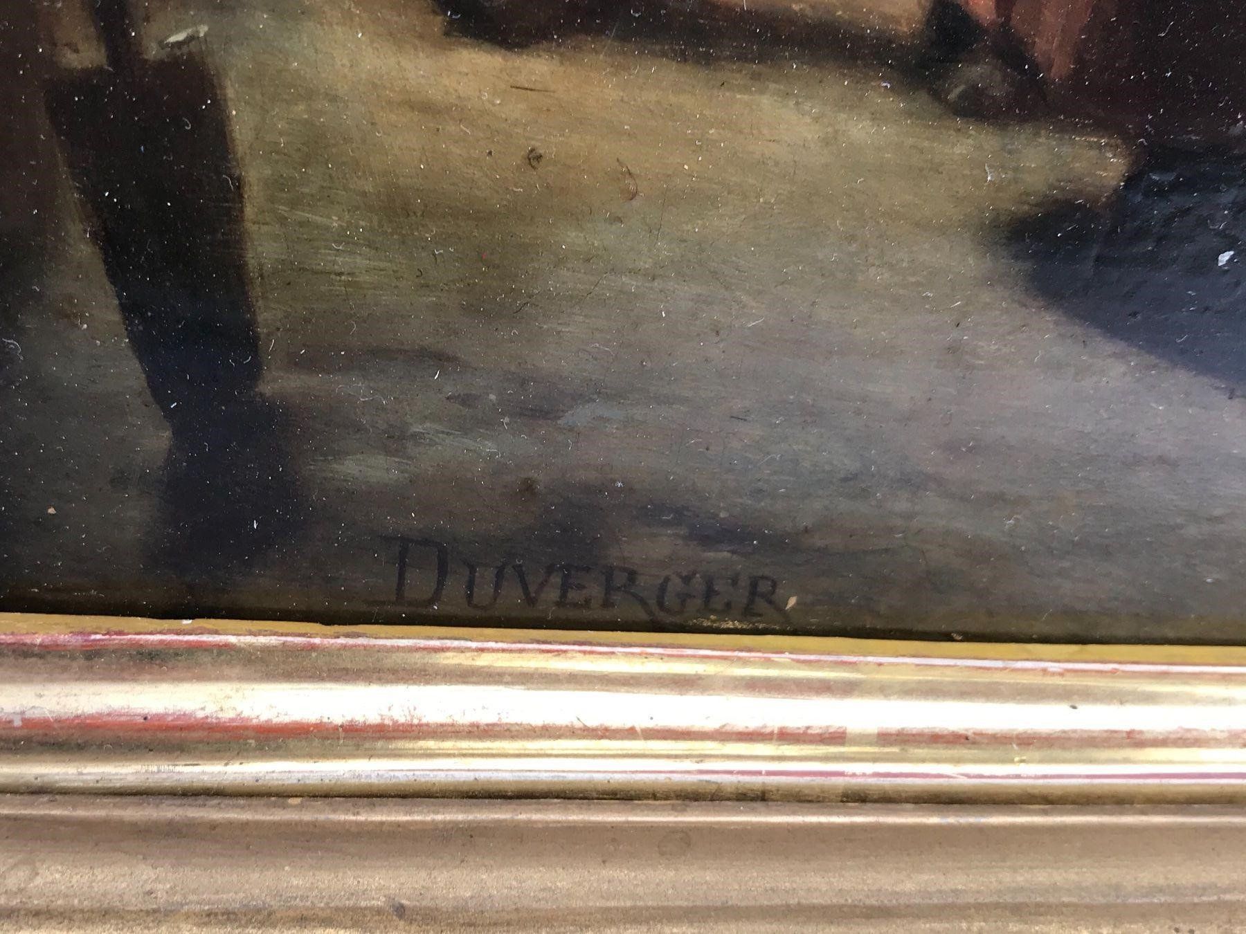 Dipinti: Gemälde von Theophile-Emanuell Duverger 1821-1901 – Usato da Kirchberg SG venduto da Zenhad69 2